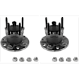 SET-VCOV400545-2 Rear, Driver and Passenger Side Wheel Hub, 5 Lugs