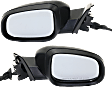 Driver and Passenger Side Mirrors, Power, Manual Folding, Heated, Paintable, In-housing Signal Light, With memory, With Puddle Light, No Auto-Dimming, No Blind Spot Feature