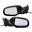 Driver and Passenger Side Mirrors, Power Adjust, Manual Folding, Heated, Paintable, In-housing Signal Light, With memory, With Puddle Light, No Auto-Dimming, No Blind Spot Feature