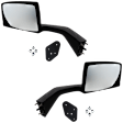 Driver and Passenger Side Mirror, Manual Adjust, Non-Heated, Manual Folding, Textured Black, No Signal Light, No Memory, No Puddle Light, No Auto-Dim, No Blind Spot Feature