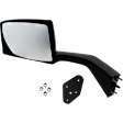 Driver and Passenger Side Mirror, Manual Adjust, Non-Heated, Manual Folding, Textured Black, No Signal Light, No Memory, No Puddle Light, No Auto-Dim, No Blind Spot Feature