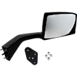 Driver and Passenger Side Mirror, Manual Adjust, Non-Heated, Manual Folding, Textured Black, No Signal Light, No Memory, No Puddle Light, No Auto-Dim, No Blind Spot Feature