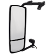 Driver and Passenger Side Mirror, Upper - Power Adjust, Lower - Manual Adjust, Heated, Non-Folding, Chrome, No Signal Light, No Memory, No Puddle Light, No Auto-Dim