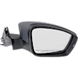 Driver and Passenger Side Mirror, Power Adjust, Heated, Manual Folding, Paintable, In-housing Signal Light, No Memory, No Puddle Light, No Auto-Dim, No Blind Spot Feature