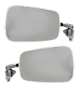 Driver and Passenger Side Mirrors, Manual Adjust, Non-Folding, Non-Heated, Chrome, No Signal Light, No Memory, No Puddle Light, No Auto-Dimming, No Blind Spot Feature, Sedan