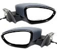 Driver and Passenger Side Mirror, Power Adjust, Heated, Manual Folding, Paintable, In-housing Signal Light, No Memory, No Puddle Light, No Auto-Dim, No Blind Spot Feature