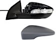 Driver and Passenger Side Mirror, Power Adjust, Heated, Manual Folding, Paintable, In-housing Signal Light, No Memory, No Puddle Light, No Auto-Dim, No Blind Spot Feature