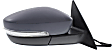 2012-2018 Volkswagen Beetle - Driver and Passenger Side Mirrors, Power, Manual Folding, Heated, Paintable, In-housing Signal Light, No Memory, No Puddle Light, No Auto-Dimming, No Blind Spot Feature