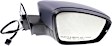 2012-2018 Volkswagen Beetle - Driver and Passenger Side Mirrors, Power, Manual Folding, Heated, Paintable, In-housing Signal Light, No Memory, No Puddle Light, No Auto-Dimming, No Blind Spot Feature