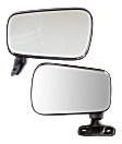 Driver and Passenger Side Non-Towing Mirrors, Manual Adjust, Manual Folding, Non-Heated, Textured Black, No Signal Light, No Memory, No Puddle Light, No Auto-Dimming