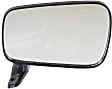 Driver and Passenger Side Non-Towing Mirrors, Manual Adjust, Manual Folding, Non-Heated, Textured Black, No Signal Light, No Memory, No Puddle Light, No Auto-Dimming