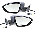 2012 Volkswagen Passat - Driver and Passenger Side Mirror, Power Adjust, Heated, Paintable, Power Folding, In-housing Signal Light, No Blind Spot Feature, With Memory, With Puddle Light, No Auto-Dimming