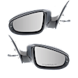 Driver and Passenger Side Mirrors, Power, Manual Folding, Heated, Paintable, In-housing Signal Light, No Memory, No Puddle Light, No Auto-Dimming, No Blind Spot Feature