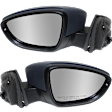 Driver and Passenger Side Mirrors, Power Adjust, Manual Folding, Heated, Paintable, In-housing Signal Light, No Memory, With Puddle Light, No Auto-Dimming, No Blind Spot Feature