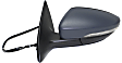 Driver and Passenger Side Mirrors, Power Adjust, Manual Folding, Heated, Paintable, In-housing Signal Light, No Memory, With Puddle Light, No Auto-Dimming, No Blind Spot Feature