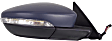 2012-2019 Volkswagen Beetle - Driver and Passenger Side Mirrors, Power, Manual Folding, Heated, Paintable, In-housing Signal Light, No Memory, No Puddle Light, No Auto-Dimming, No Blind Spot Feature