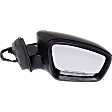 Driver and Passenger Side Mirrors, Power Adjust, Manual Folding, Heated, Textured Black, In-housing Signal Light, With memory, With Puddle Light, No Auto-Dimming, No Blind Spot Feature