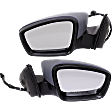 Driver and Passenger Side Mirrors, Power Adjust, Manual Folding, Heated, Paintable, In-housing Signal Light, With memory, No Puddle Light, No Auto-Dimming, No Blind Spot Feature