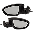 Driver and Passenger Side Mirrors, Power Adjust, Manual Folding, Heated, Paintable, In-housing Signal Light, No Memory, No Puddle Light, No Auto-Dimming, No Blind Spot Feature