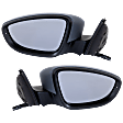 Driver and Passenger Side Mirrors, Power Adjust, Manual Folding, Heated, Paintable, In-housing Signal Light, With memory, No Puddle Light, No Auto-Dimming, No Blind Spot Feature, Sedan