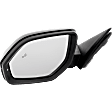 Driver and Passenger Side Mirror, Power Adjust, Heated, Manual Folding, Paintable, In-housing Signal Light, No Memory, No Puddle Light, No Auto-Dim, With Blind Spot Detection in Glass