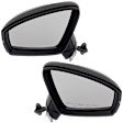 Driver and Passenger Side Mirror, Power Adjust, Heated, Manual Folding, Paintable, In-housing Signal Light, No Memory, No Puddle Light, No Auto-Dim, With Blind Spot Detection in Glass