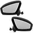 Driver and Passenger Side Mirrors, Power Adjust, Power Folding, Heated, Paintable, In-housing Signal Light, With memory, With Puddle Light, No Auto-Dimming, With Blind Spot Detection in Glass