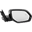 Driver and Passenger Side Mirrors, Power Adjust, Manual Folding, Heated, Paintable, In-Housing Signal Light, With Memory, No Puddle Light, No Auto-Dimming, With Blind Spot Detection in Glass