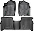 SET-W24440192 FloorLiner Series Molded Floor Liner, Black Made of Rubberized Thermoplastic Polyolefins