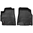 SET-W24440391 Front Row, Second Row FloorLiner Series Molded Floor Liner, Black Made of Rubberized Thermoplastic Polyolefins