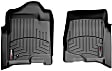 SET-W24440661 Front Row, Second Row, Rear FloorLiner Series Molded Floor Liner, Black Made of Rubberized Thermoplastic Polyolefins