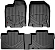 SET-W24441101 FloorLiner Series Molded Floor Liner, Black Made of Rubberized Thermoplastic Polyolefins