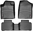 SET-W24441711 Front and Rear FloorLiner Series Molded Floor Liner, Black