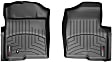 SET-W24441794 Front and Second Row FloorLiner Series Molded Floor Liner, Black Made of Rubberized Thermoplastic Polyolefins