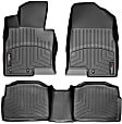 SET-W24442961 Front Row, Second Row FloorLiner Series Molded Floor Liner, Black Made of Rubberized Thermoplastic Polyolefins