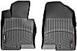 SET-W24442961 Front Row, Second Row FloorLiner Series Molded Floor Liner, Black Made of Rubberized Thermoplastic Polyolefins