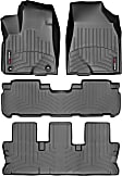 SET-W24446321 FloorLiner Series Molded Floor Liner, Black Made of Rubberized Thermoplastic Polyolefins