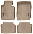 SET-W24451061 Front Row, Second Row FloorLiner Series Molded Floor Liner, Tan Made of Rubberized Thermoplastic Polyolefins