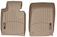 SET-W24451061 Front Row, Second Row FloorLiner Series Molded Floor Liner, Tan Made of Rubberized Thermoplastic Polyolefins