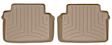 SET-W24451061 Front Row, Second Row FloorLiner Series Molded Floor Liner, Tan Made of Rubberized Thermoplastic Polyolefins