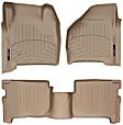 SET-W24451231 FloorLiner Series Molded Floor Liner, Tan Made of Rubberized Thermoplastic Polyolefins