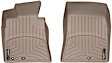 SET-W24453062 Front Row, Second Row FloorLiner Series Molded Floor Liner, Tan Made of Rubberized Thermoplastic Polyolefins