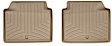 SET-W24453062 Front Row, Second Row FloorLiner Series Molded Floor Liner, Tan Made of Rubberized Thermoplastic Polyolefins