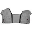 SET-W24465431 Front and Second Row FloorLiner Series Molded Floor Liner, Gray Made of Rubberized Thermoplastic Polyolefins