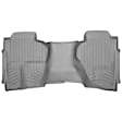 SET-W24465431 Front and Second Row FloorLiner Series Molded Floor Liner, Gray Made of Rubberized Thermoplastic Polyolefins