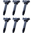 SET-WKP9212094-6 Ignition Coil, Set of 6, 3.3L, 6Cyl, Walker Products Ignition Coil