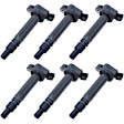 SET-WKP9212122-6 Ignition Coil, Set of 6, Walker Products Ignition Coil