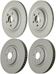 SET-ZCZ290226420 Front and Rear Brake Disc, Plain Surface, Vented