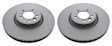 SET-ZCZ450521220-A Front and Rear Brake Disc, Plain Surface