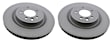 SET-ZCZ450521420-2 Rear Brake Disc, Plain Surface, Vented, 350 mm